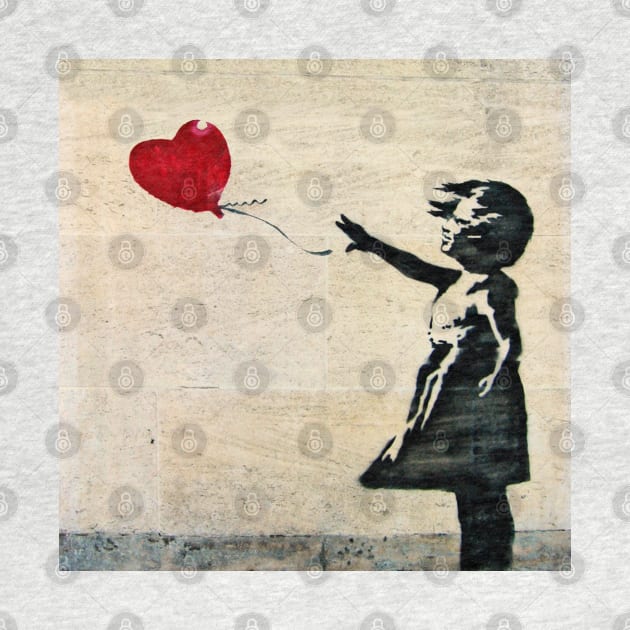 Banksy's Girl with a Red Balloon by Ludwig Wagner